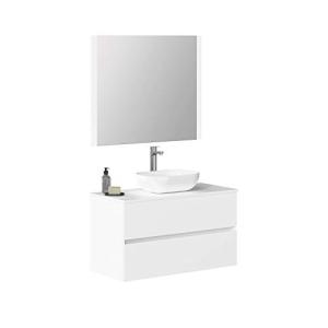 Baikal Mueble de Baño Onyx. Mueble MONTADO, Mueble 2 cajone…