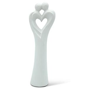 Elegante Escultura Pareja de Corazones - Pareja Amorosa en…