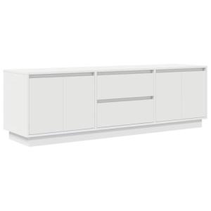 vidaXL Mueble de TV con Luces LED Blanco 160,5x41x50 cm, So…