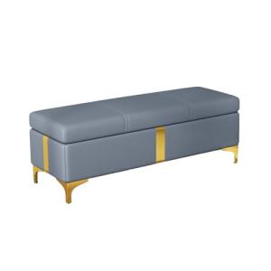 Banco de almacenamiento azul para dormitorio, multifunciona…