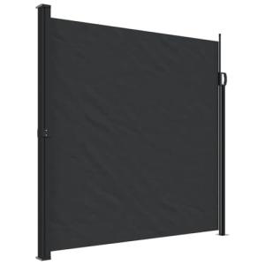 vidaXL Toldo Lateral retráctil Negro 200x600 cm