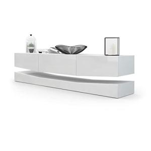 Vladon Mueble TV City, Cómoda TV con Elemento Inferior, 1 C…