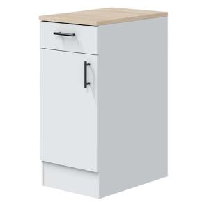 Miroytengo Módulo Bajo Kira de Cocina Moderno en Blanco Bri…
