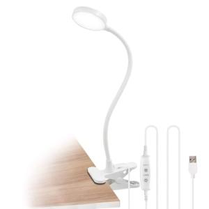 ENUOTEK Lampara de Lectura Escritorio LED Regulable Flexibl…