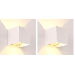 M Ledme - Aplique de pared Blanco exterior/interior LED 12W…