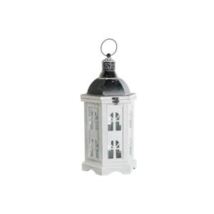 DKD Home Decor Farol Acabado Envejecido Blanco Gris Oscuro…