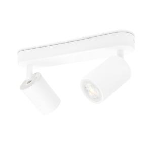 KYOTECH Lámpara de Techo LED Blanca con 2 focos LED GU10 Fo…