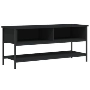 vidaXL Mueble de TV Madera contrachapada Negro 100x35x45 cm