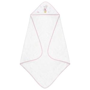 Interbaby - Capa de Baño Bebe Blanco/Rosa | Toalla Bebe con…