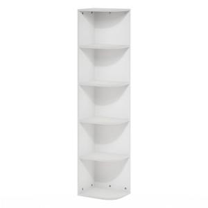 Furinno Pasir Biblioteca de 5 Niveles con Esquina Estante O…