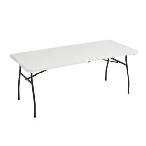 Amazon Basics - Mesa plegable rectangular de 1,8 m, con asa…