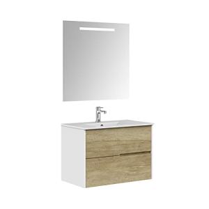 Baikal Mueble de baño Gavin, 2 cajones, suspendido en Pared…