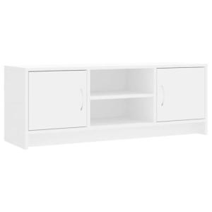 vidaXL Mueble de TV Madera de ingeniería Blanco 102x30x37,5…
