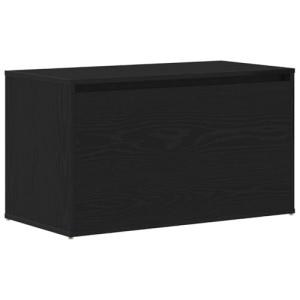 vidaXL Banco de Almacenamiento Moderno Roble Negro para Asi…