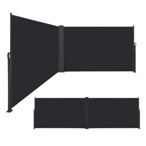 XINZI Toldo lateral extensible de aluminio de doble cara, 1…