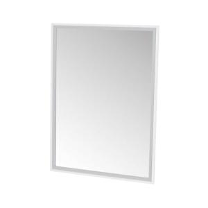 LOLAhome Espejo de Pared Blanco y Plateado de Cristal con m…