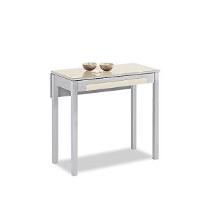 ASTIMESA Mesa de Cocina, Metal, Beig, 80x40cm-extendida 80x…