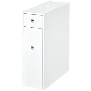 HOMCOM Armario Auxiliar de Baño Mueble de Baño Estrecho con…
