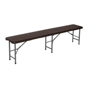 THINIA HOME Banco Plegable Catering Efecto Madera 180x30x43…