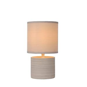 LUCIDE GREASBY - Lámpara de mesa - Ø 14 cm - 1xE14 - Beige,…