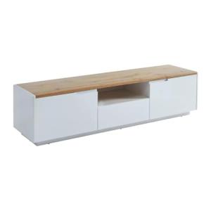 Vente-unique - Mueble TV Amani - 2 Puertas y 1 cajón - MDF…