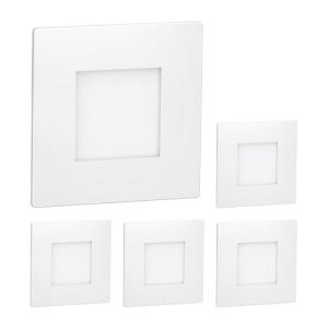 ledscom.de 5 LED luz de escalera/luz empotrada de pared FEX…