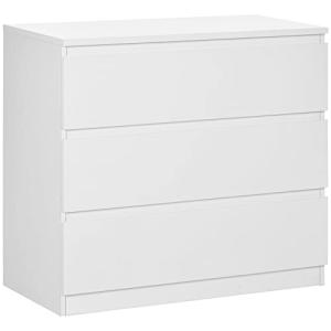 HOMCOM Cómoda de 3 cajones de Estilo Moderno para Dormitori…