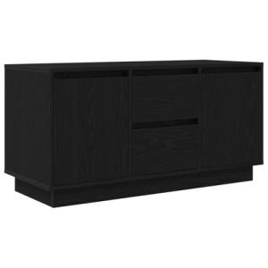 vidaXL Mueble de TV con Luces LED Roble Negro 100x41x50 cm,…