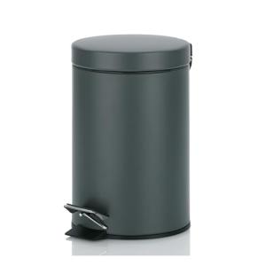 kela papelera cosmética gris 3l, papelera metálica con peda…