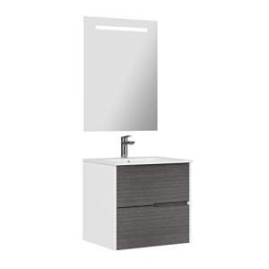 Baikal Mueble de baño Gavin, 2 cajones, suspendido en Pared…