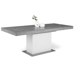 IDMarket – Mesa de comedor extensible rectangular Eden 6-10…