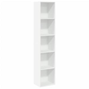 vidaXL Estantería librería Madera de ingeniería Blanco 40x3…