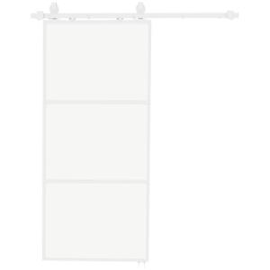HOMCOM Puerta Corredera con Herrajes Puerta Corredera de Cr…