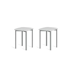 PORTUS| Conjunto 2 taburetes Activa Blanco