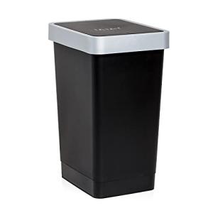 Tatay Cubo de Tapa Basculante Smart, 25L de Capacidad, Poli…