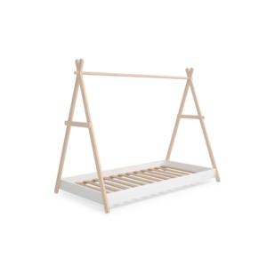 Cama Infantil DISEÑO CABAÑA Modelo TR4 90X200 Cera Blanca/B…