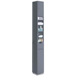 VOUNOT® Armario para Baño Alto Mueble Columna de Baño, Esta…