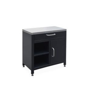 sweeek - Cocina exterior de acero 1 cajón y 1 puerta, 80cm,…