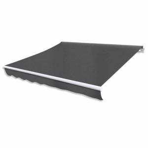 vidaXL Toldo Jardín Plegable 400 cm Motorizado Antracita Pa…