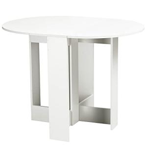 HOMCOM Mesa de Comedor Plegable con 2 Alas Abatibles Mesa A…