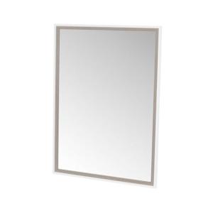 LOLAhome Espejo de Pared Blanco y Gris de Cristal con moldu…