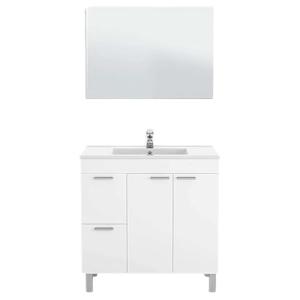 ARKITMOBEL Mueble de Baño con 2 Puertas 2 Cajones y Espejo,…
