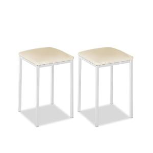 ASTIMESA Silla de Cocina Metálica con Respaldo Abierto, Bei…