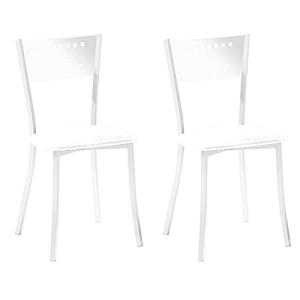 ASTIMESA SCMGBL Dos sillas de Cocina, Metal, Blanco, Altura…