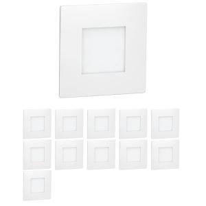 ledscom.de 12 LED luz de escalera/luz de pared empotrada FE…