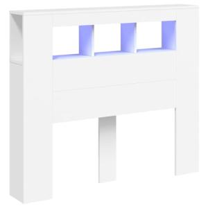 vidaXL Cabecero con LED, Cabecera con Almacenaje, Cabezal d…