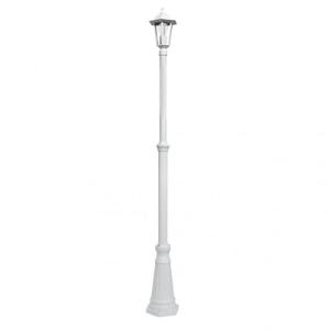 Farola Exterior Aluminio Regulable Altura, E27, Blanco, IP4…