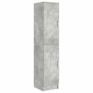 vidaXL Armario Buffet Minimalista Gris Concreto MDF 2 Puert…