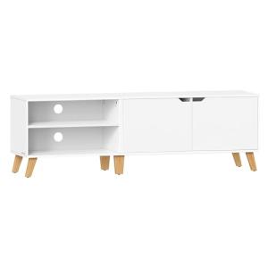 VASAGLE Mueble de TV de 2 Puertas, Soporte de TV con Estant…