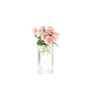 Jarrón de Vidrio Transparente, Jarrón cilíndrico Decorativo…
